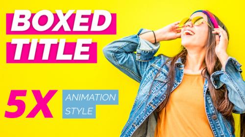 Videohive - Boxed Titles - 47558164 - 47558164