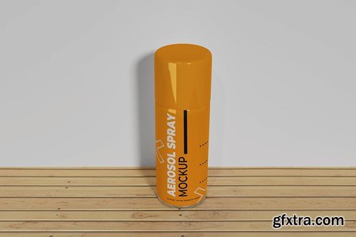 Aerosol Spray Can Mockup NEK3BAT