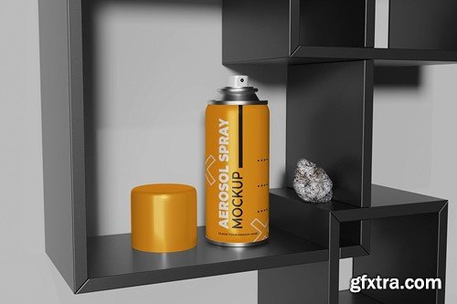 Aerosol Spray Can Mockup NEK3BAT