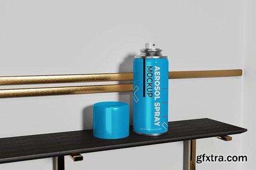 Aerosol Spray Can Mockup NEK3BAT