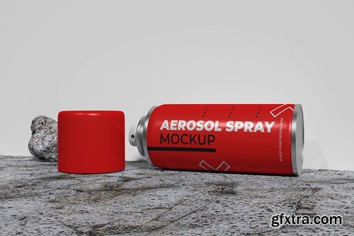 Aerosol Spray Can Mockup NEK3BAT