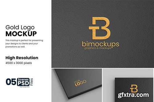 Gold Logo Mockup NX66AQJ