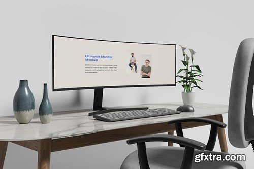 Ultrawide Monitor Mockup V3UT334