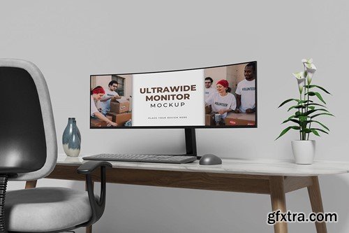 Ultrawide Monitor Mockup V3UT334