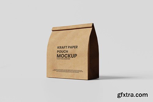 Kraft Paper Pouch Mockup 73HLVHG