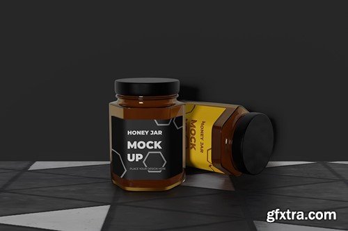 Honey Jar Mockup QKZTJX7