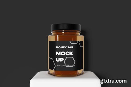 Honey Jar Mockup QKZTJX7