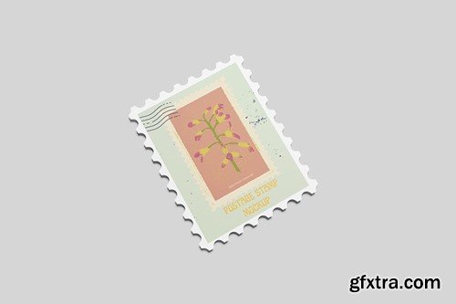 Postage Stamp Mockup 39DALQP