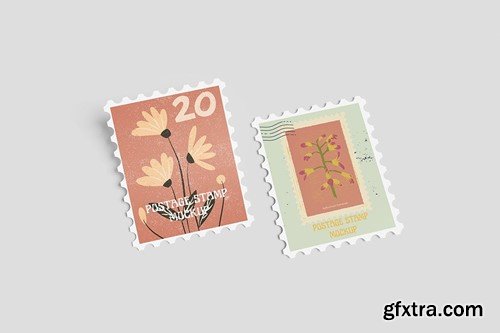 Postage Stamp Mockup 39DALQP