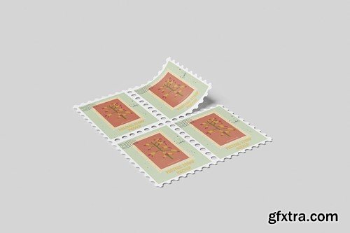 Postage Stamp Mockup 39DALQP