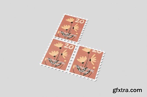 Postage Stamp Mockup 39DALQP