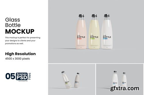 Milk Bottle Mockup U52EB4T