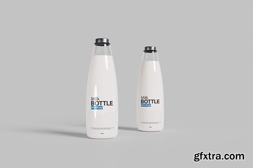 Milk Bottle Mockup U52EB4T