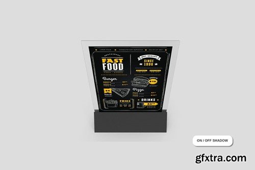 Menu Stand Mockup PU77FLY