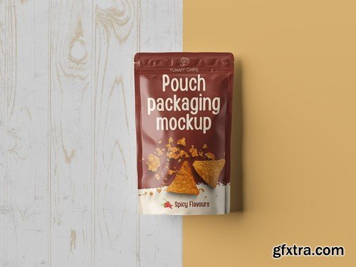 Pouch packaging Mockup H7HNXN2