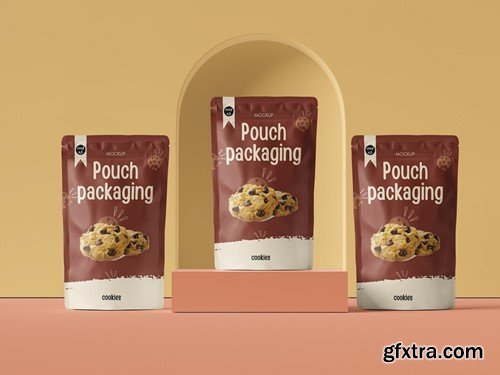 Pouch packaging Mockup H7HNXN2