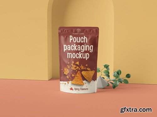 Pouch packaging Mockup H7HNXN2