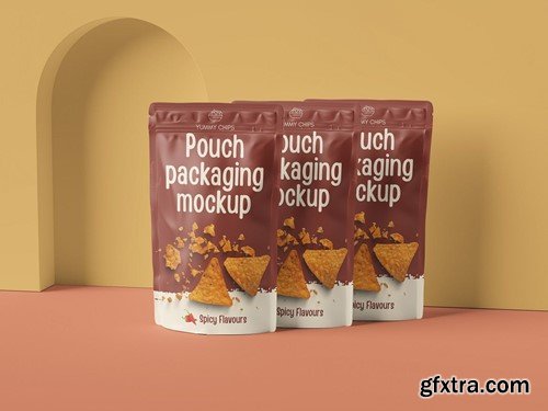 Pouch packaging Mockup H7HNXN2