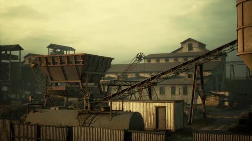 Videohive - Old Abandoned Welsh Coal Mine Pit Gear - 47581394 - 47581394