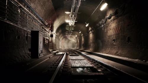 Videohive - Deep Metro Tunnel Under Construction - 47581483 - 47581483