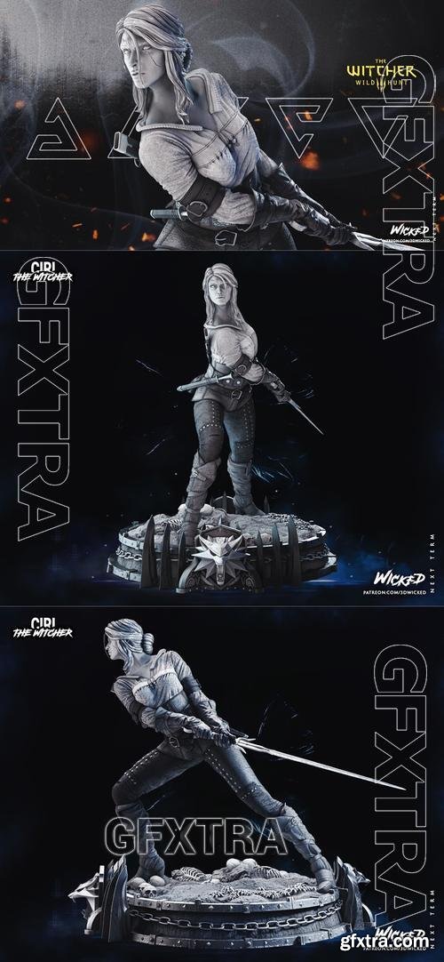 WICKED - Ciri Statue &ndash; 3D Print Model