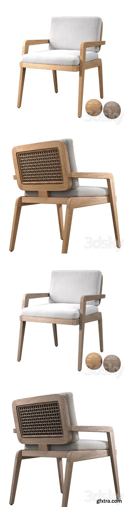 AVILA TEAK DINING ARMCHAIR