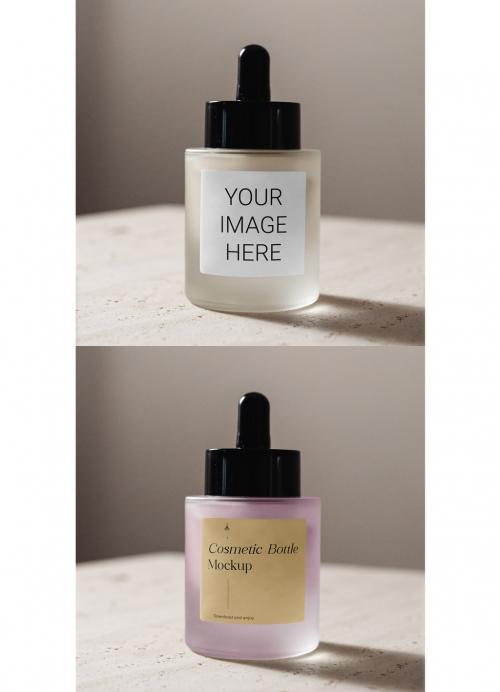 Square Label Bottle Mockup 637879276