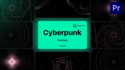 Videohive - Cyberpunk Overlays for Premiere Pro Vol. 03 - 47591419 - 47591419