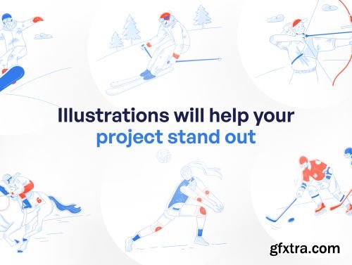 Athlety - Sport & Athlety Illustration Set Ui8.net