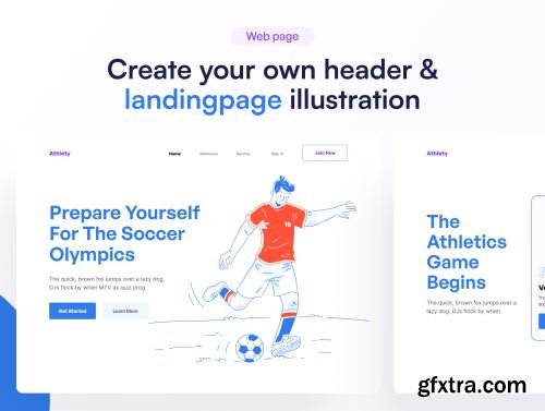 Athlety - Sport & Athlety Illustration Set Ui8.net