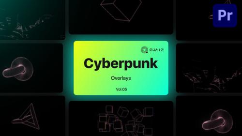 Videohive - Cyberpunk Overlays for Premiere Pro Vol. 05 - 47591434 - 47591434