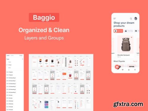 Baggio - Bag Store App UI Kit Ui8.net