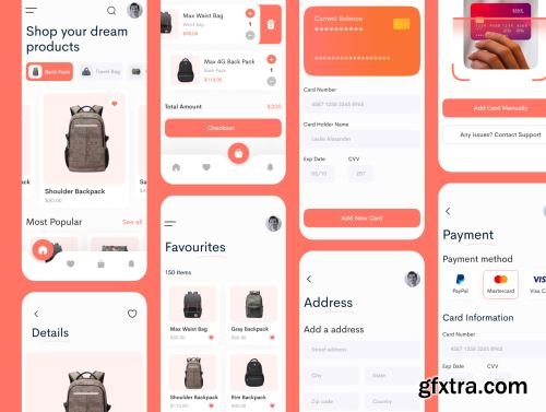 Baggio - Bag Store App UI Kit Ui8.net