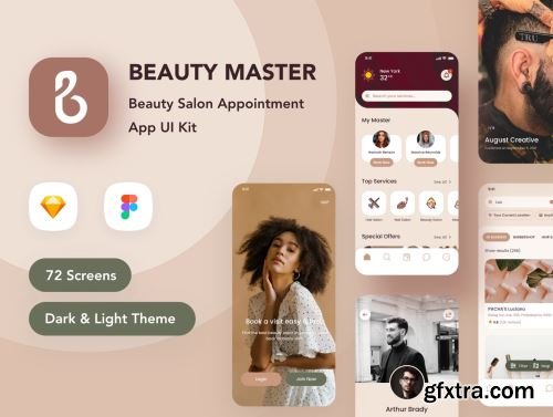 Beauty Master - Salon Appointment App UI Kit Ui8.net