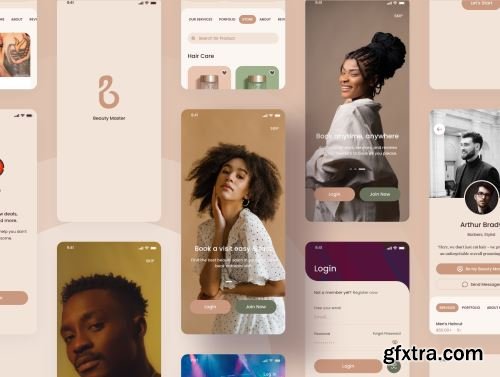 Beauty Master - Salon Appointment App UI Kit Ui8.net