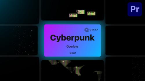 Videohive - Cyberpunk Overlays for Premiere Pro Vol. 07 - 47591504 - 47591504