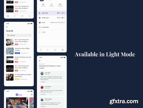 Beritax - News App UI Kit Ui8.net