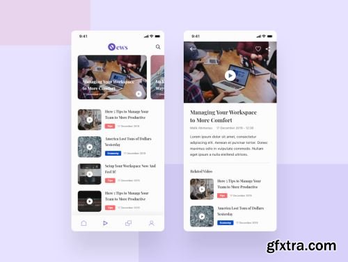 Beritax - News App UI Kit Ui8.net