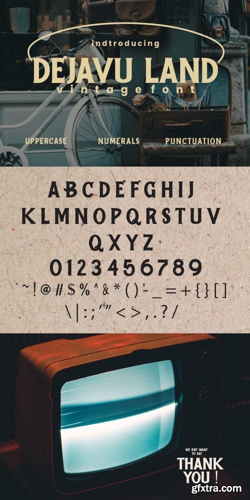 Dejavu Land - Vintage Font
