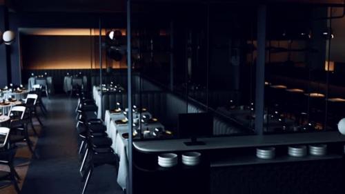 Videohive - Highend Restaurant That Appears to Be Deserted - 47592580 - 47592580