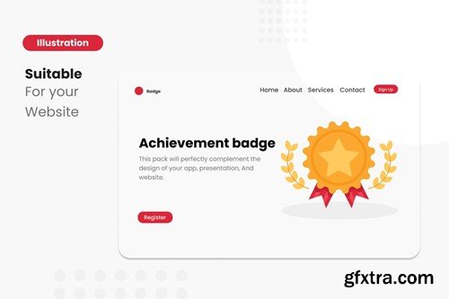 Achievement Badge Illustrations Collections E9XYTKB