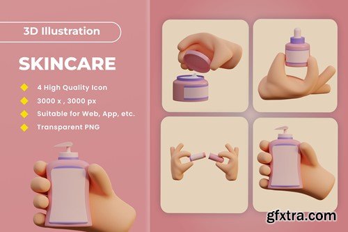 Skincare 3D Illustration v.4 Q5KHX2V