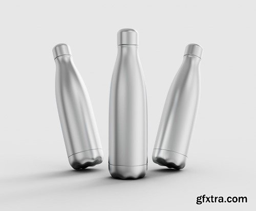 Metallic Bottles Mockup F24PW34