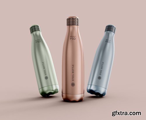 Metallic Bottles Mockup F24PW34