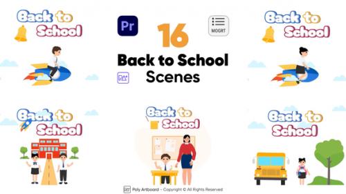 Videohive - Back to School Scenes For Premiere Pro - 47596730 - 47596730