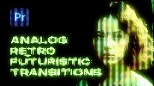 Videohive - Analog Retro Futuristic Transitions | Premiere Pro - 47596841 - 47596841