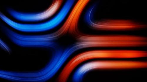 Videohive - Orange And Blue Abstract Particle Motion Background Vj Loop In HD - 47574159 - 47574159