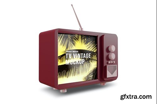 Retro Vintage TV Mockup N4L7ZD3