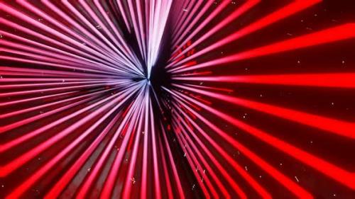 Videohive - Red And White Neon Glowing Sci-Fi Triangular Dimension Background Vj Loop In HD - 47574166 - 47574166