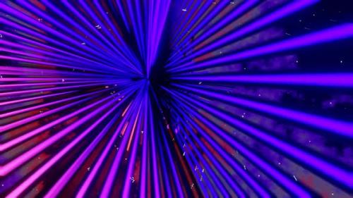 Videohive - Purple And Orange Neon Glowing Sci-Fi Triangular Dimension Background Vj Loop In HD - 47574168 - 47574168